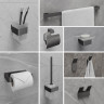 Бумагодержатель LEMARK SMOOTH LINE с крышкой, графит 9726012