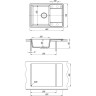 Мойка кухонная LEMARK IMANDRA 640 жасмин 9910022