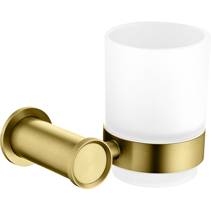 Стакан LEMARK ЗЕНИТ брашированное золото LMA-1635S-BRG